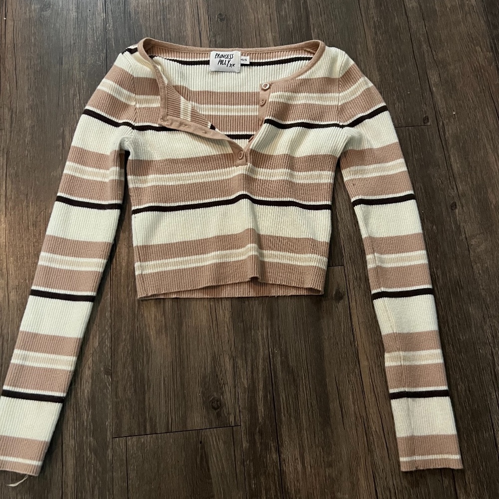 Princess Polly Striped Crop Top